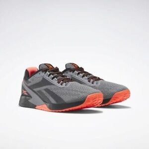 Reebok Men's Gray and Orange Training Shoes